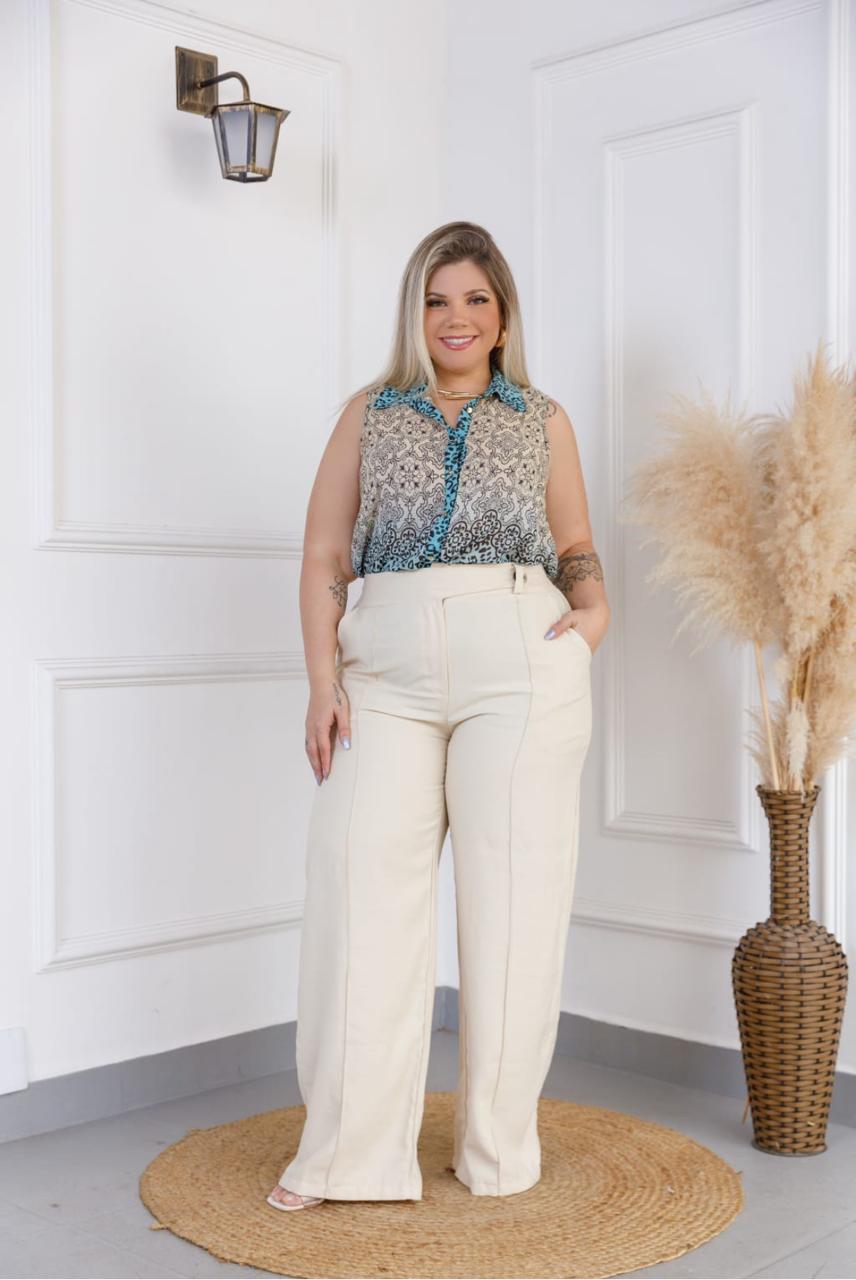 Calça Linho Plus Size