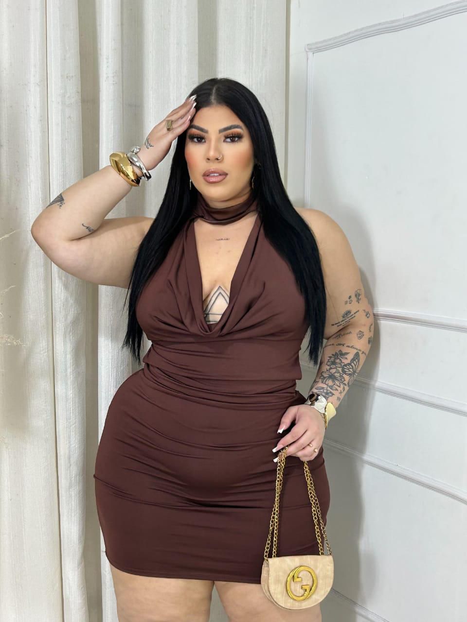 Vestido Decote Solto