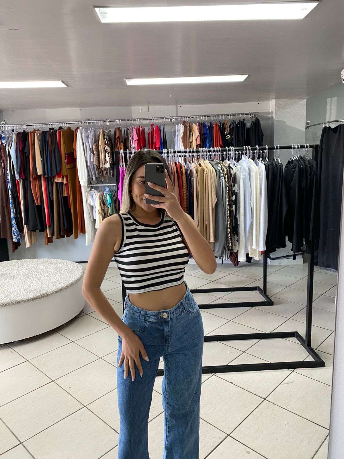 Cropped Listrado