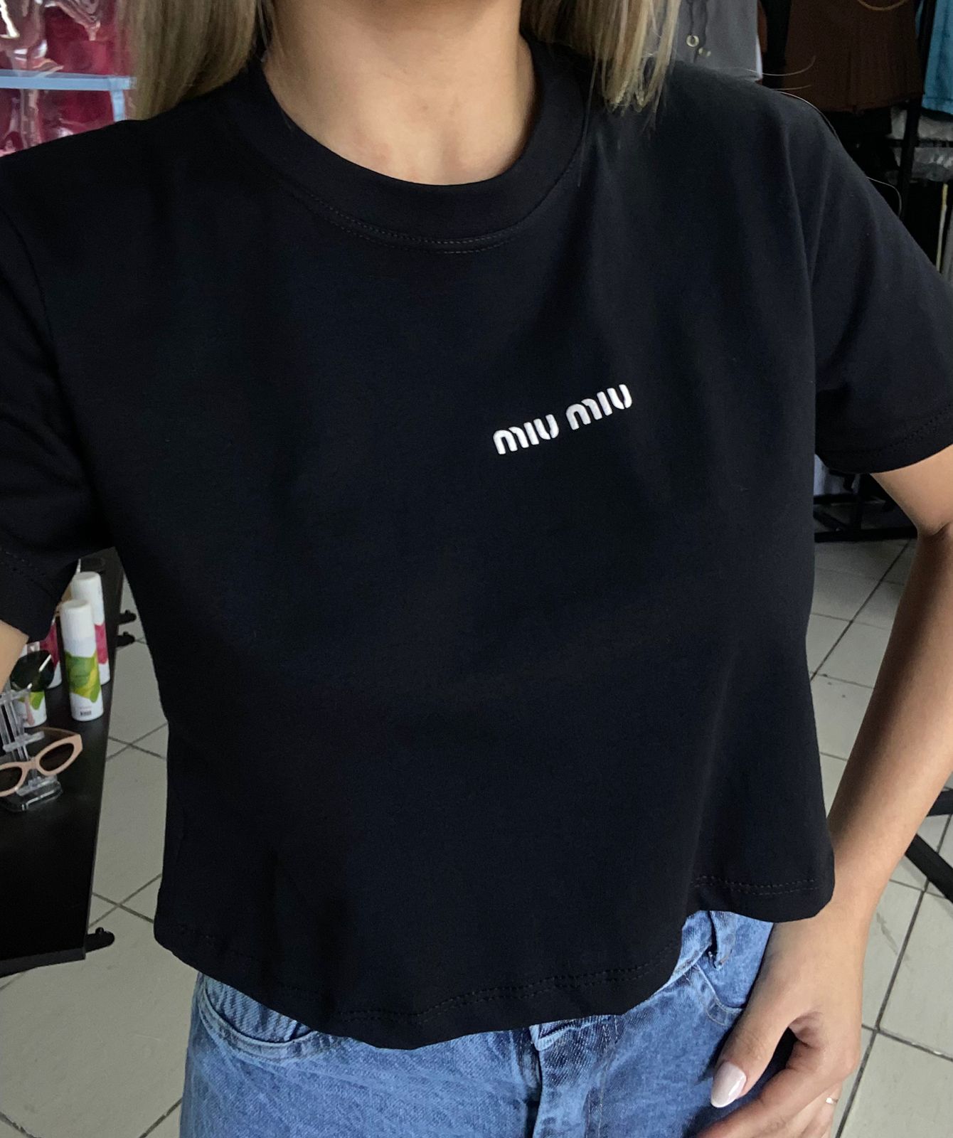 Cropped Miu Miu
