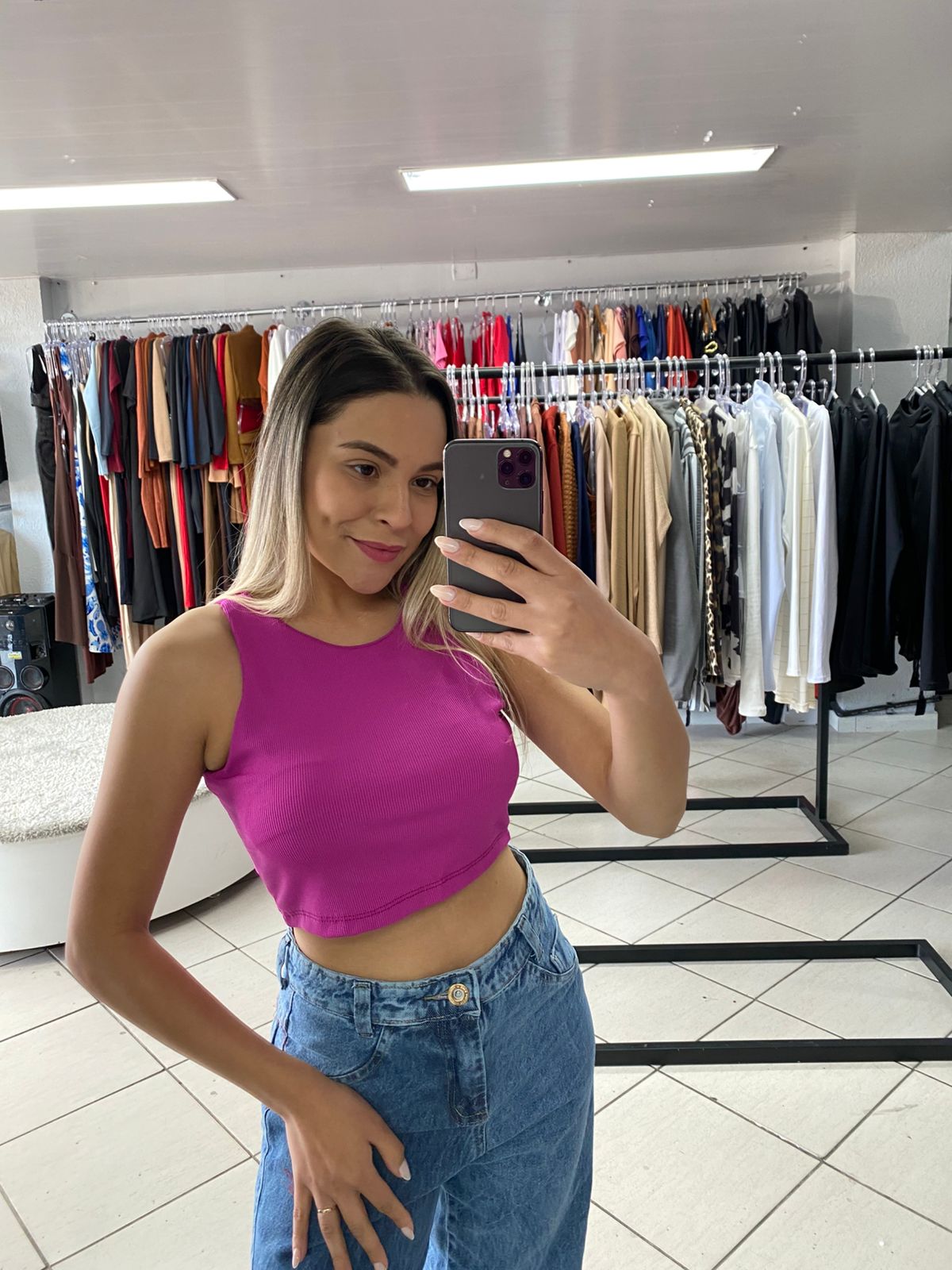 Cropped Fucsia