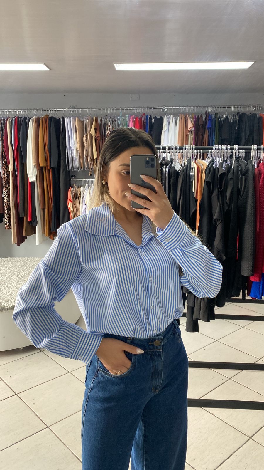 Camisa Social Listrada