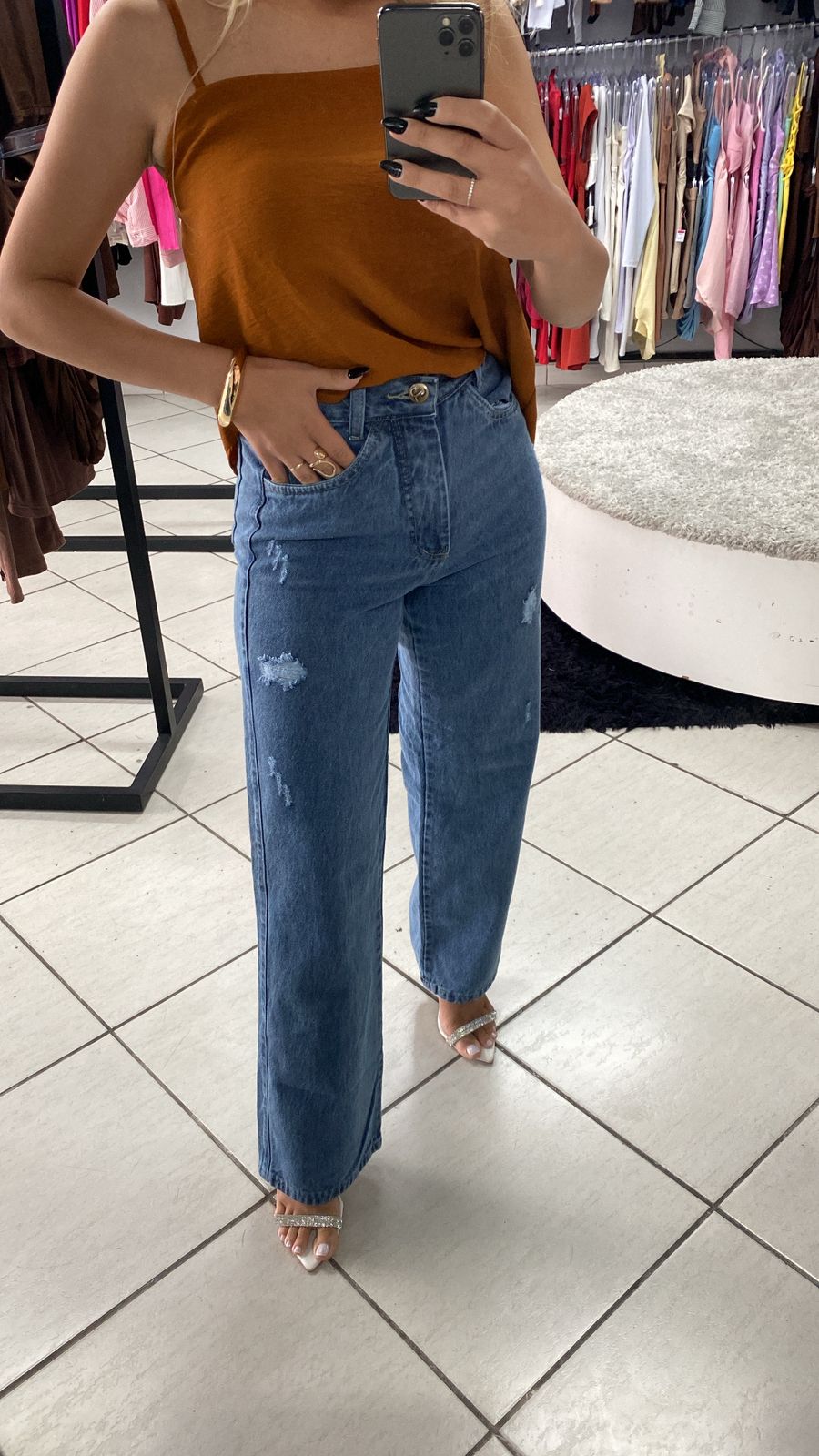 Calça Jeans Detalhes