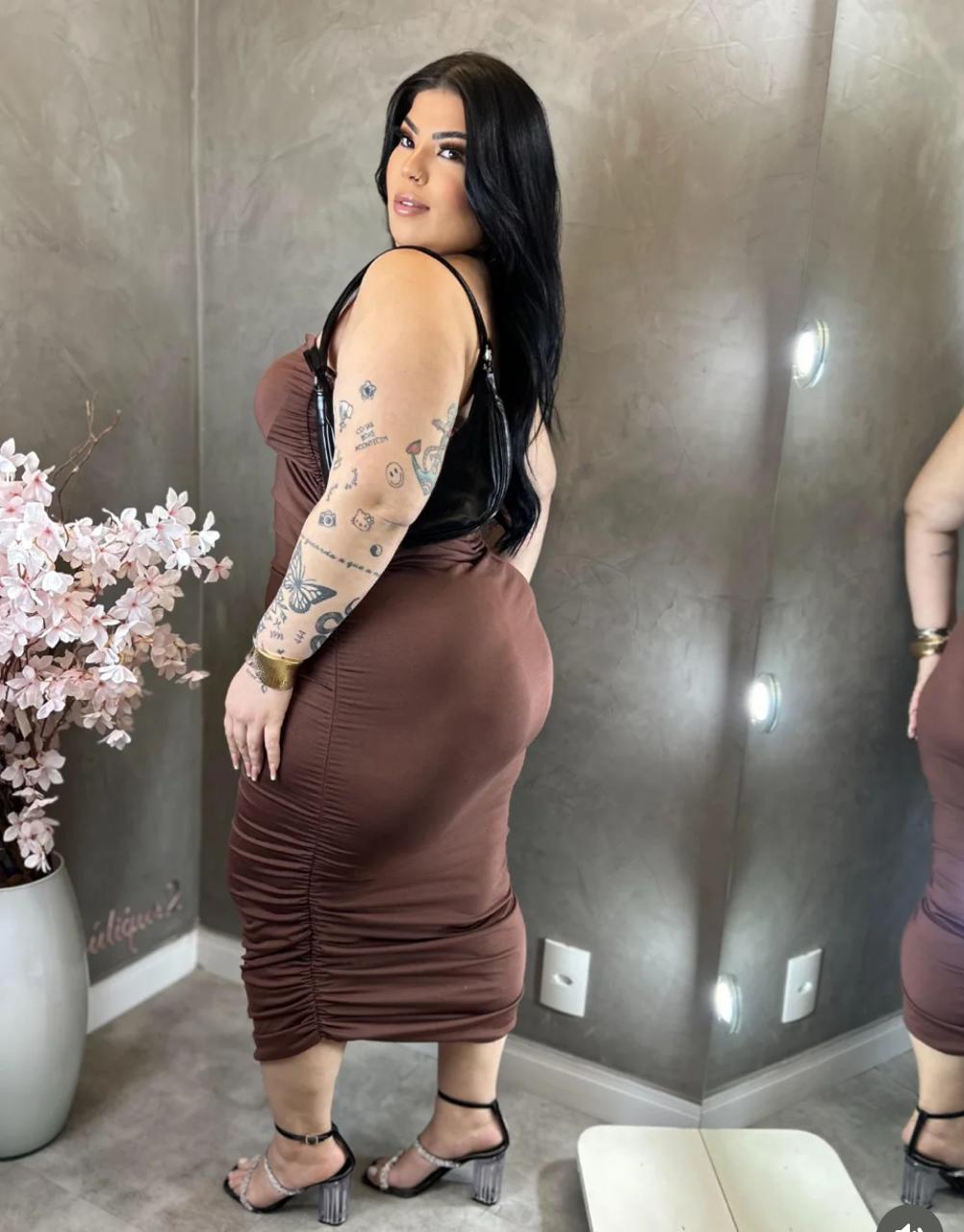 Vestido Tomara que Caia Franzido