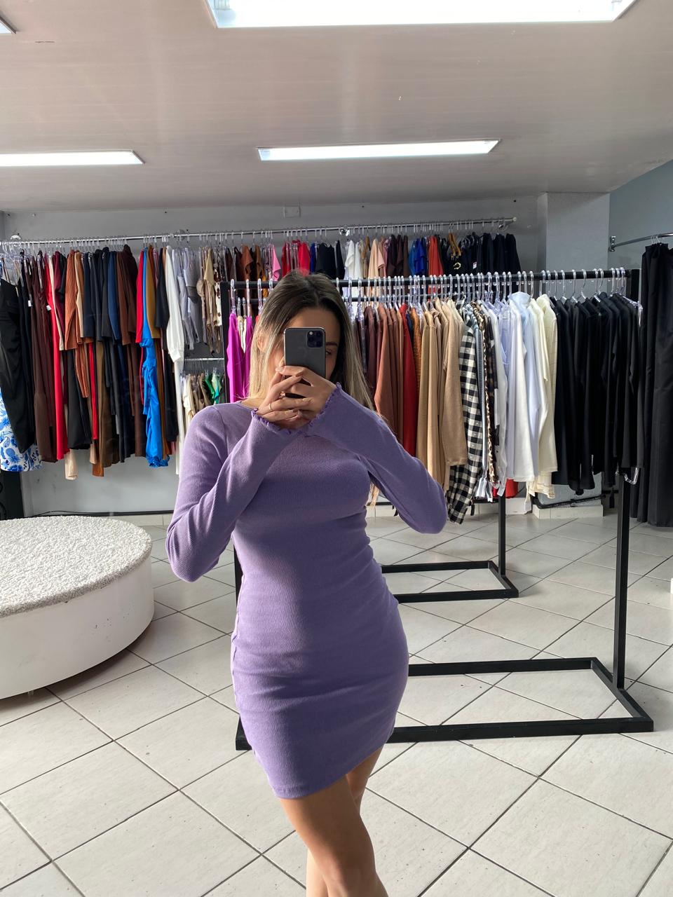 Vestido Manga Flare